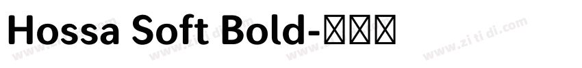 Hossa Soft Bold字体转换